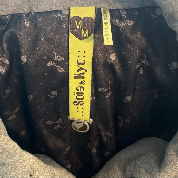 Soia & Kyo Grey Woman’s Wool Coat - Picture 2 of 16